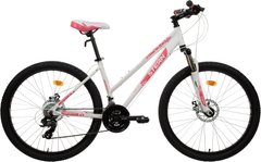 Велосипед горный женский Stern Mira 1.0 26", белый/розовый, 135-155