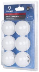 М'ячі для настільного тенісу Torneo 1-Star, 6 шт., Білий