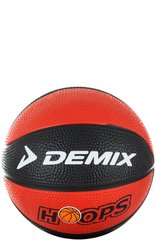 Мяч баскетбольный мини Demix, красный/черный, 1
