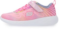 Кроссовки для девочек Skechers Go Run 600 Shimmer Speeder, светло-розовый/бирюзовый, 27