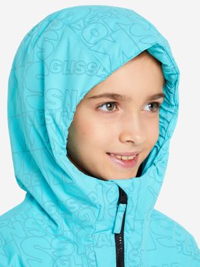 Куртка утеплена для дівчаток Glissade, Блакитний, 128