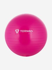 М'яч гімнастичний Torneo, 65 см, фіолетовий, Рожевий