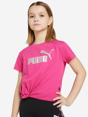 Футболка для дівчаток PUMA Ess+ Logo, Рожевий, 117-128