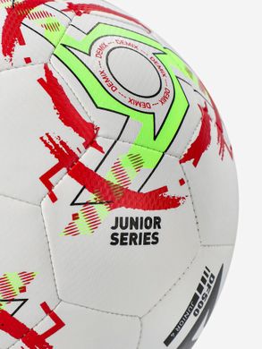 М'яч футбольний Demix DF500 Junior 4 Розмір 4, вага 310 г Білий