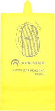 Накидка на рюкзак Outventure, 75-90 л, Жовтий