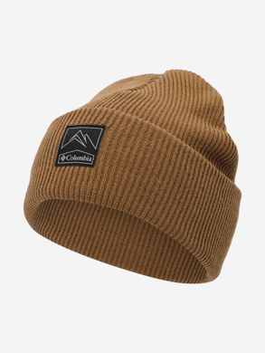 Шапка Columbia Whirlibird Cuffed Beanie, коричневий