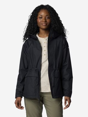 Куртка мембранна жіноча Columbia Sweet Creek Lined Rain Jacket,чорна, Чорний, 42