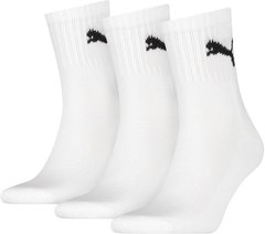 Шкарпетки Puma SHORT CREW, 3 пари, Білий, 35-38