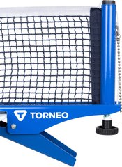 Сетка для настольного тенниса с креплением Torneo синяя (TI-NS3000)