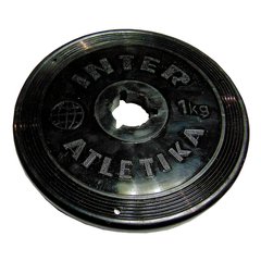Диск InterAtletika SТ520.2 черный 1 кг