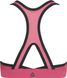 Спортивний топ бра жіночий Reebok, Рожевий, 40