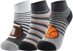 Шкарпетки для хлопчиків Skechers, 3 пари, Сірий, 24-35