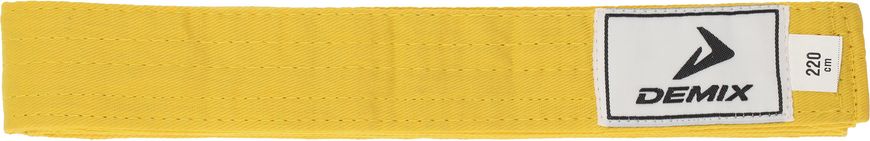 Пояс для кімоно Demix, 220 см, Жовтий