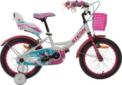 Велосипед для девочек Stern Vicky 16", белый/розовый, 100-125