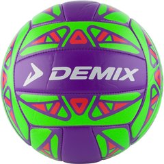 Мяч для пляжного волейбола Demix, зеленый/фиолетовый, 5