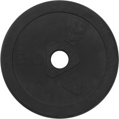 Блин стальной обрезиненный Torneo, 5 кг, черный (J73R0ZBH5X)
