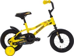 Велосипед для мальчиков Stern Rocket 12", черный/желтый, 90-115