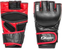 Перчатки MMA Demix, черный/белый/красный, S-M