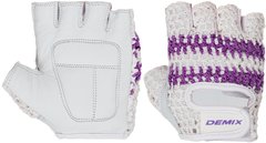 Перчатки для фитнеса Demix, белый/фиолетовый, XXS