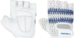 Перчатки для фитнеса Demix, белый/голубой, XXS