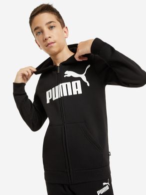 Толстовка для хлопчиків Puma ESS Big Logo, Чорний, 117-128