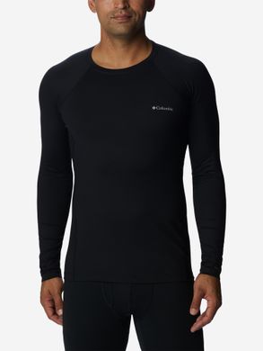 Термобілизна верх чоловіча Columbia Heavyweight Stretch Long Sleeve Top, Чорний, 46