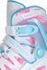 Роликовые коньки детские раздвижные REACTION Galaxy Girl размер 28-31 White