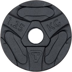 Диск стальний Torneo, 1,25 кг, Чорний