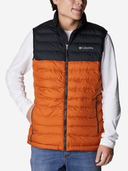 Жилет утеплений чоловічий Columbia Powder Lite Vest, Чорный/помаранчевий, 48-50