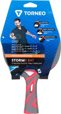 Ракетка для настольного тенниса Torneo Stormx серый/алый (TI-BPL1014)