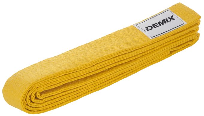 Пояс для кімоно Demix, 280 см, Жовтий